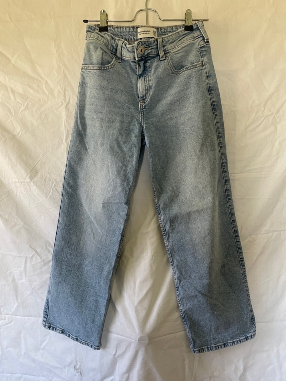 abercrombie kids Light Blue Straight Leg Jeans